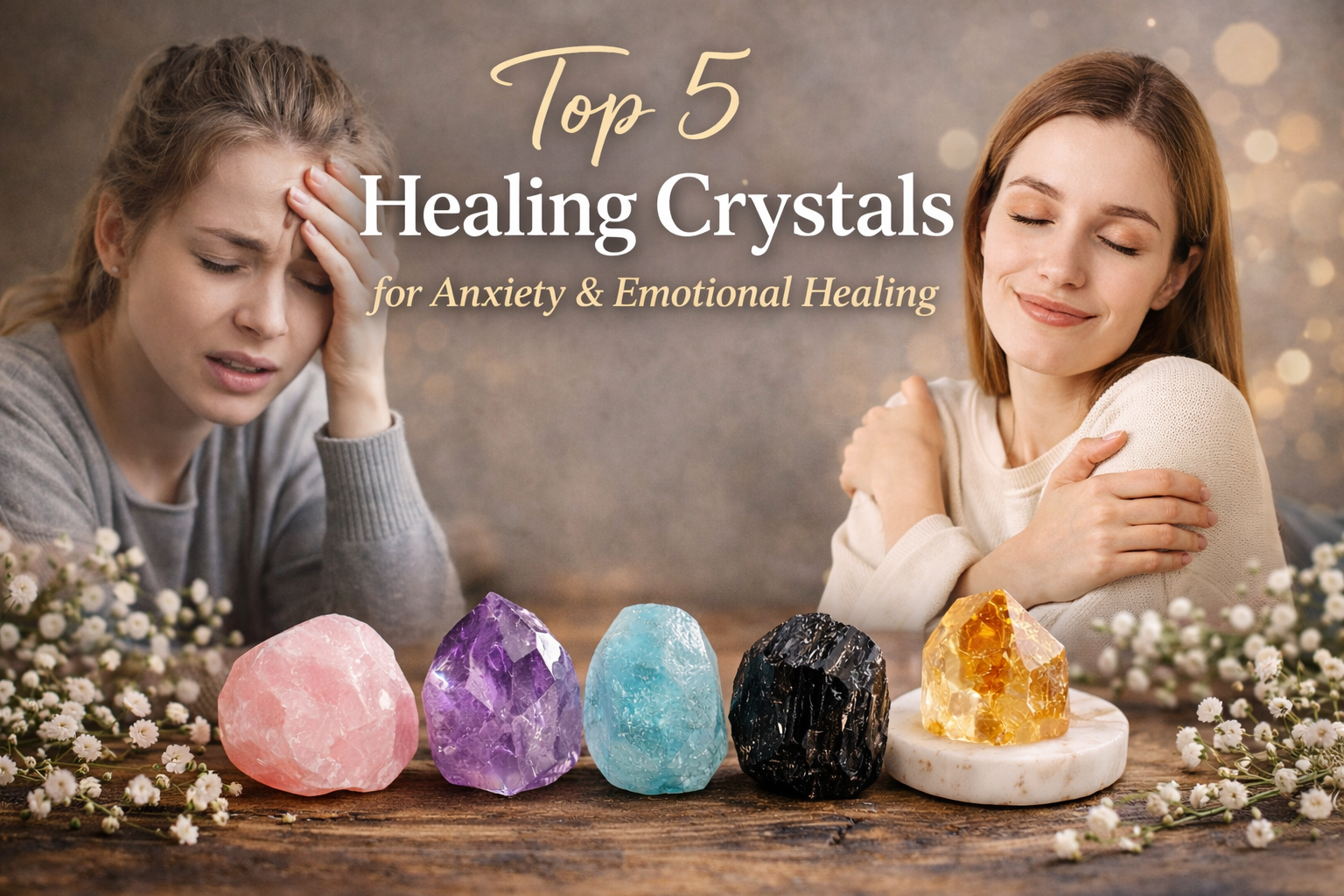 Top 5 Healing Crystals for Anxiety & Emotional Healing