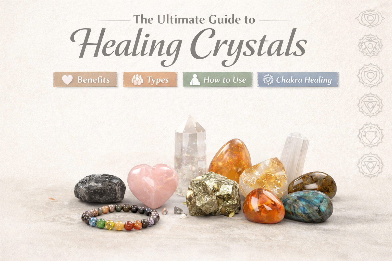 Ultimate Guide to Healing Crystals: Benefits, Types of Healing Crystals & Uses