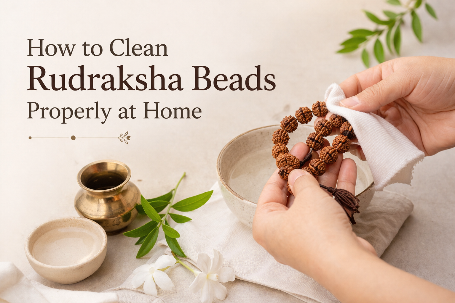 How to Clean Rudraksha Beads 