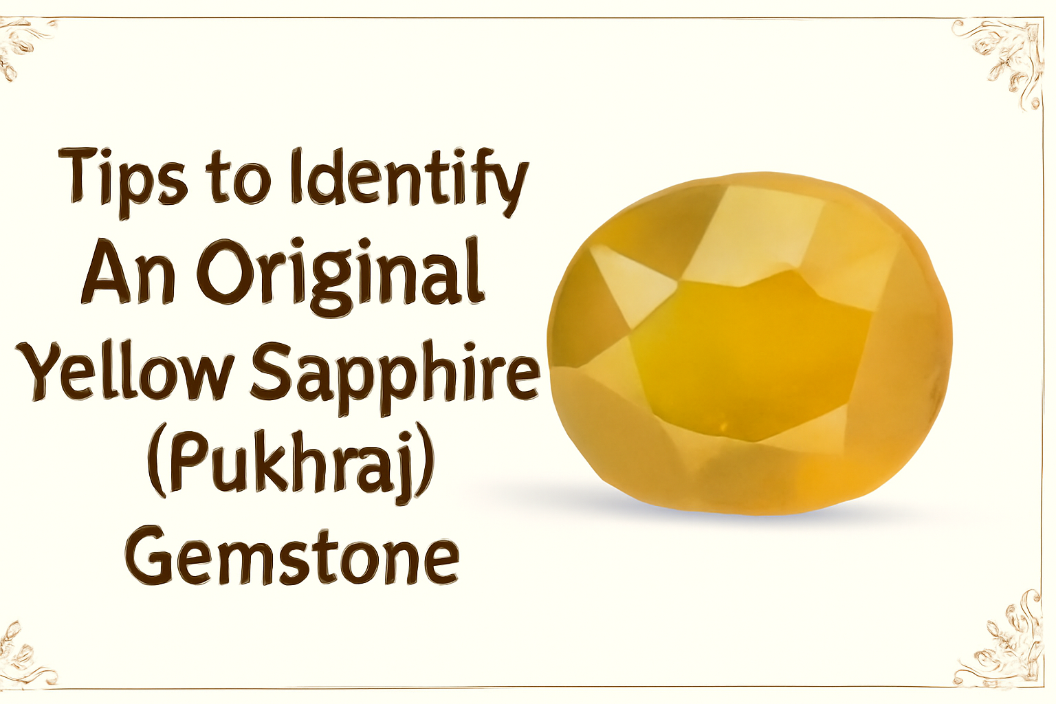 Orignal Yellow Sapphire