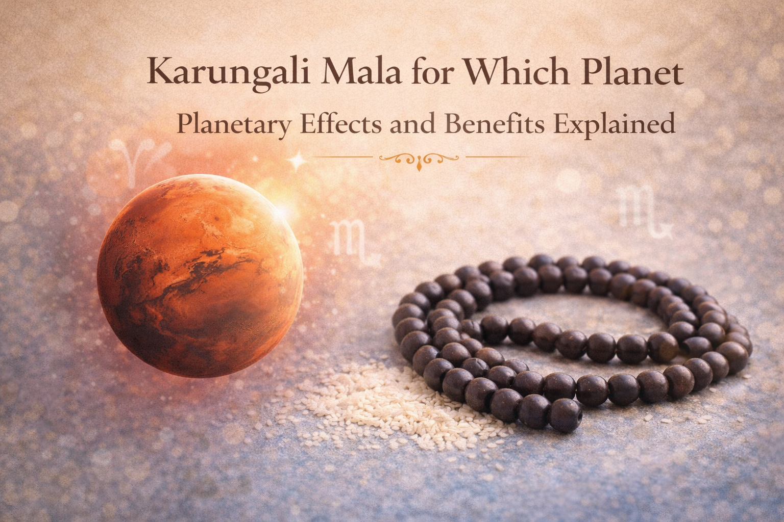 Karungali Mala for Which Planet: Planetary Effects and Benefits Explained