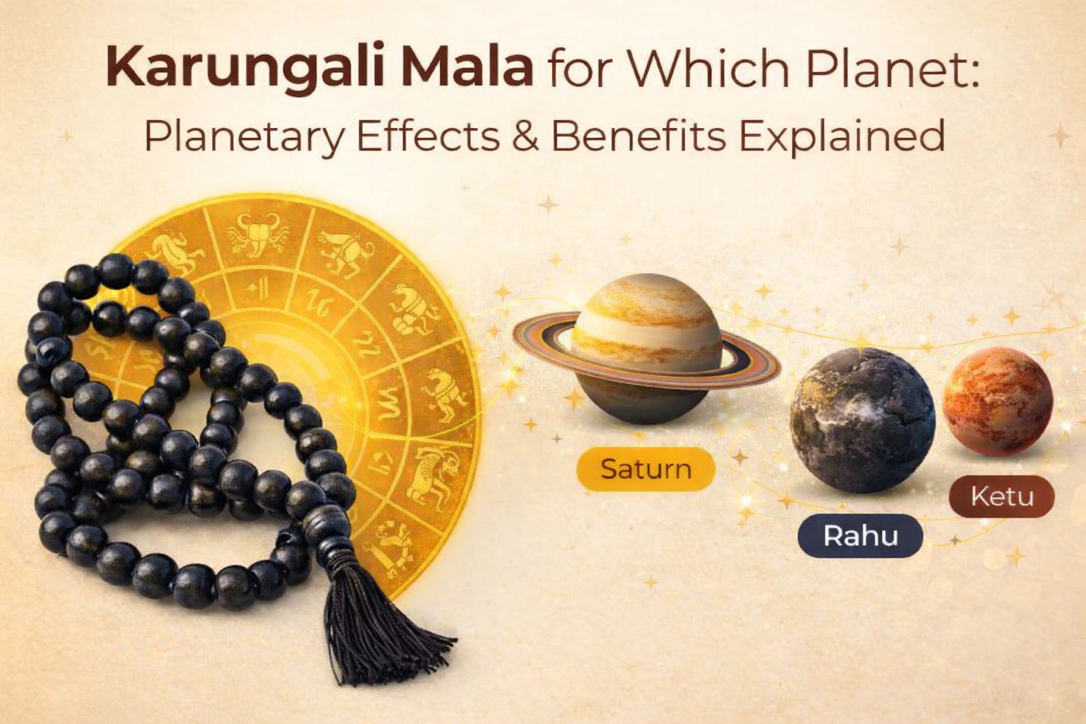 Karungali Mala for Which Planet