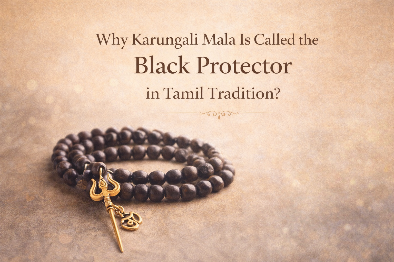 Karungali Mala Is Called the Black Protector