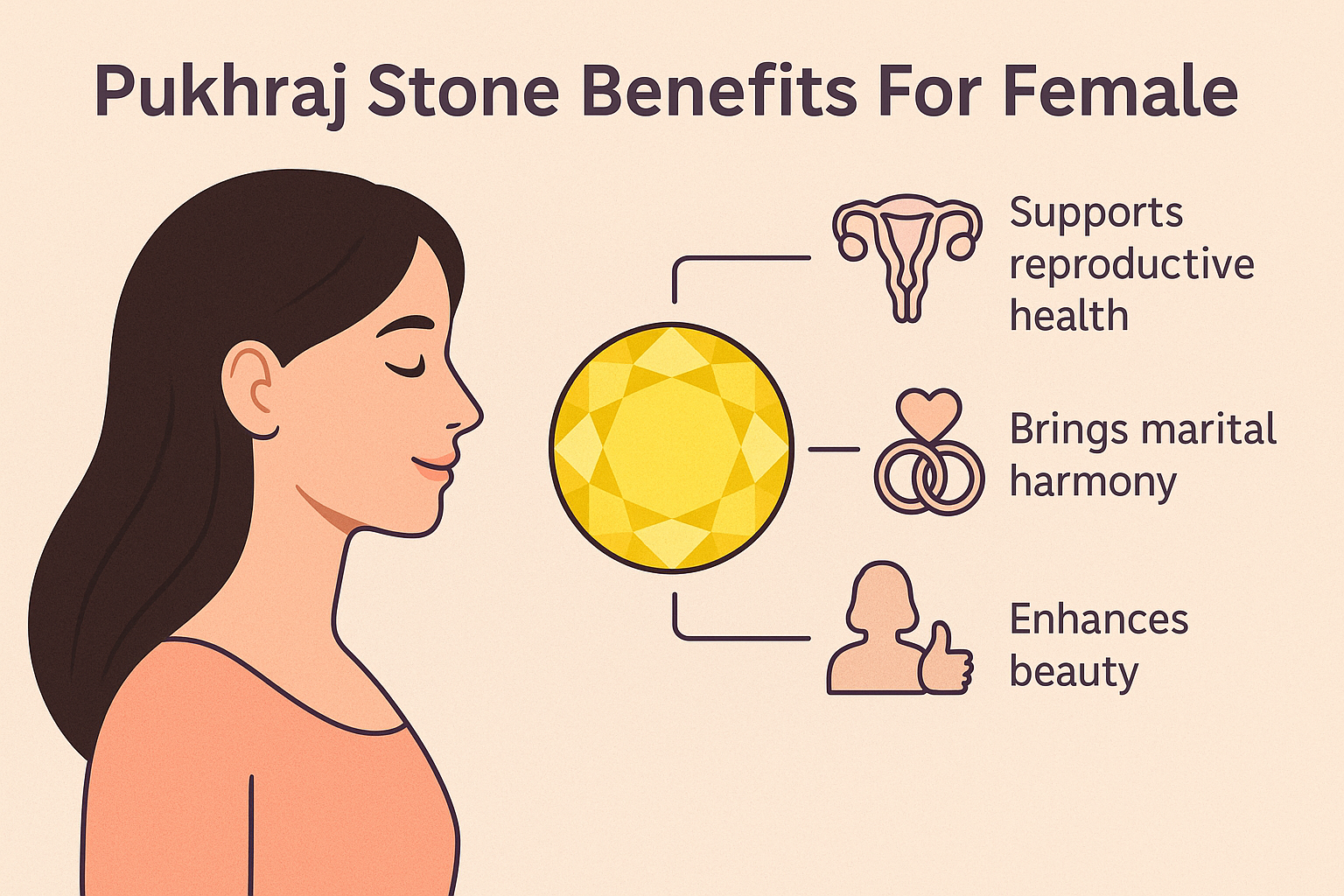 Pukhraj Stone Benefits for Female