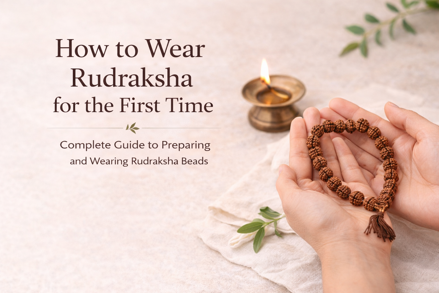 How to Wear Rudraksha for the First Time