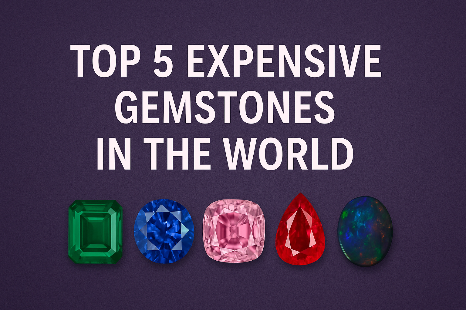 Top 5 Expensive Gemstones in the World