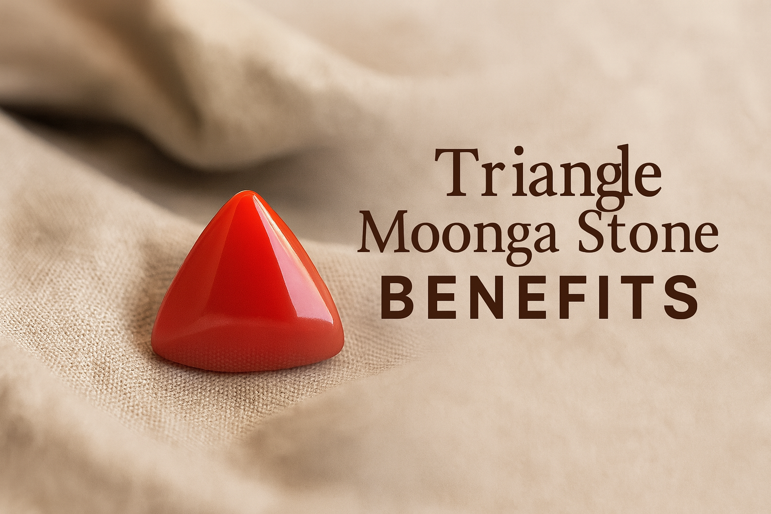 Triangle Moonga Stone Benefits: Power, Love, and Prosperity in One Gemstone