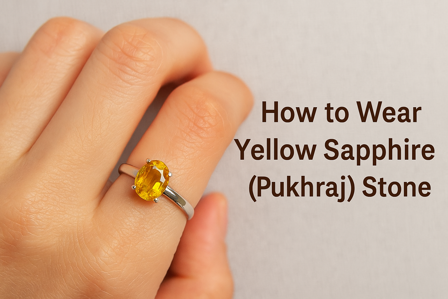 How To Wear Yellow Sapphire Gemstone