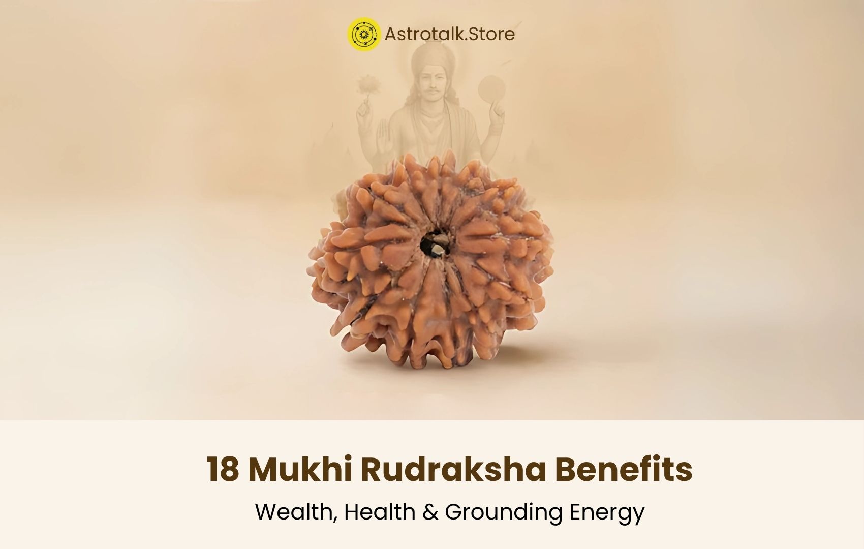18 Mukhi Rudraksha Benefits for Wealth, Health & Grounding Energy