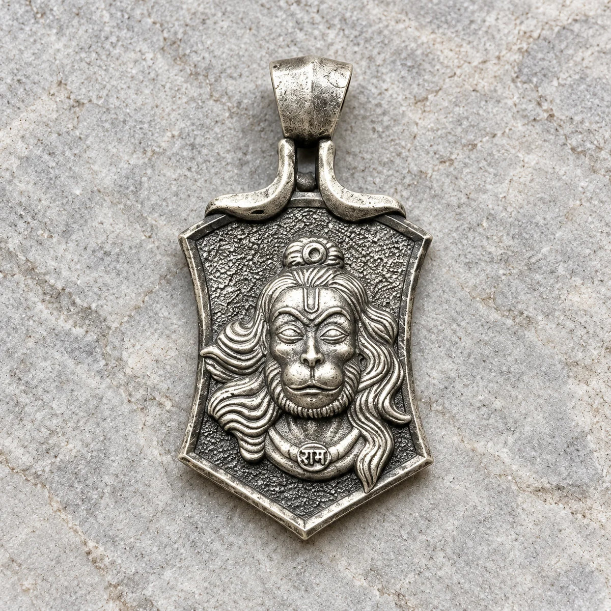 92.5 Silver Hanuman Pendant