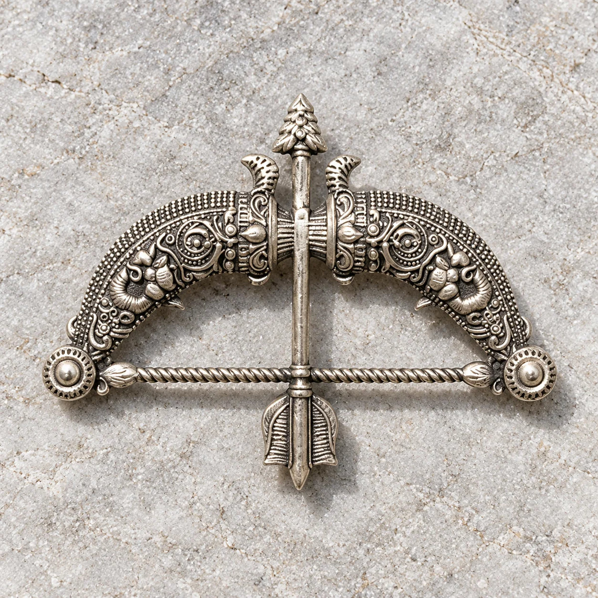 92.5 Silver Dhanush Brooch