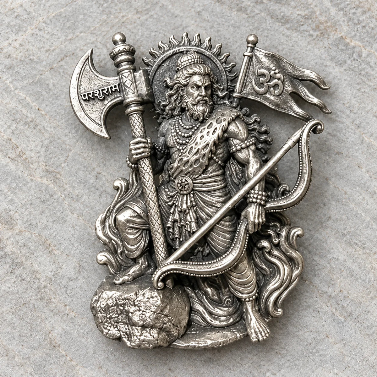 92.5 Silver Parshuram Brooch