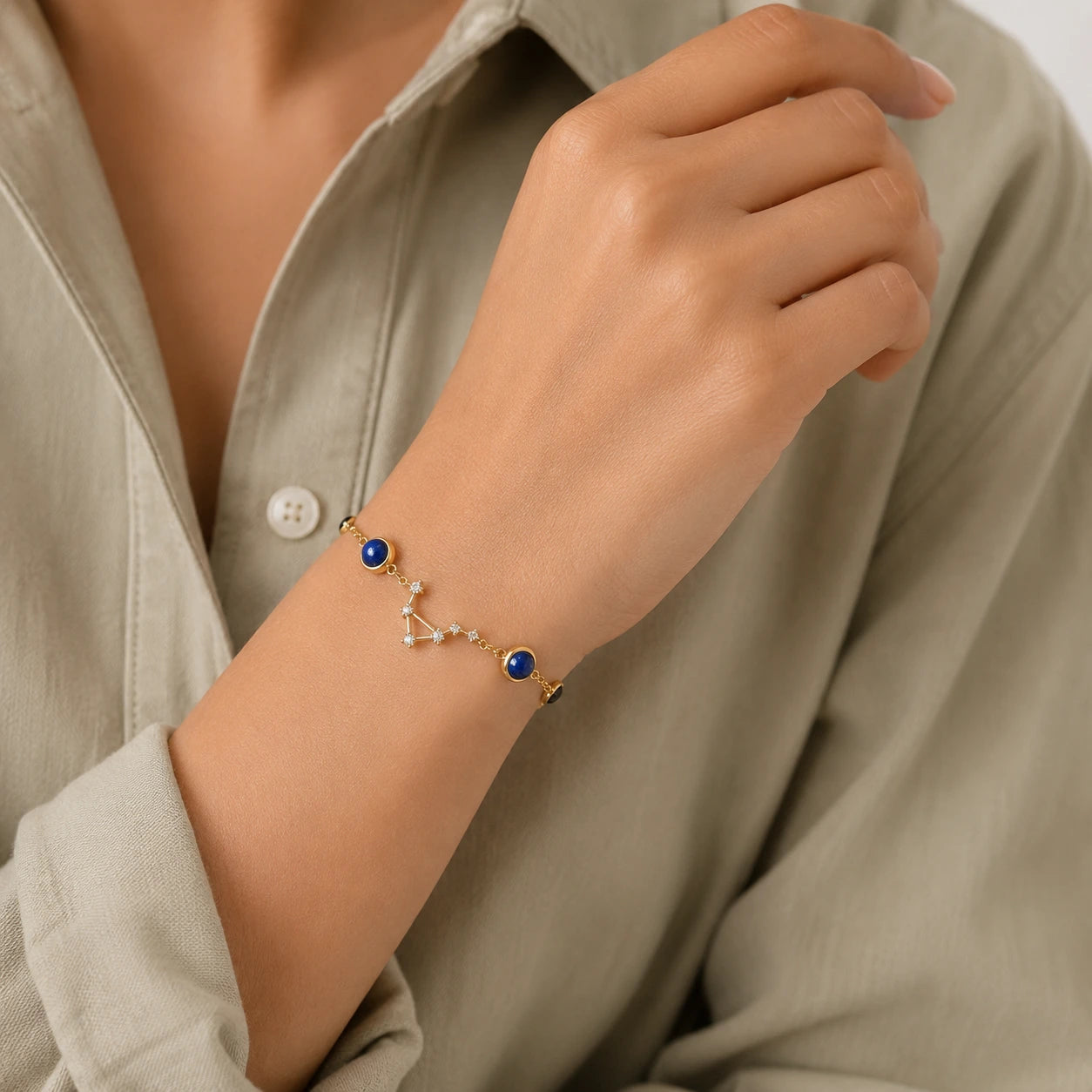 Libra (तुला राशि) Zodiac Constellation Bracelet for Women