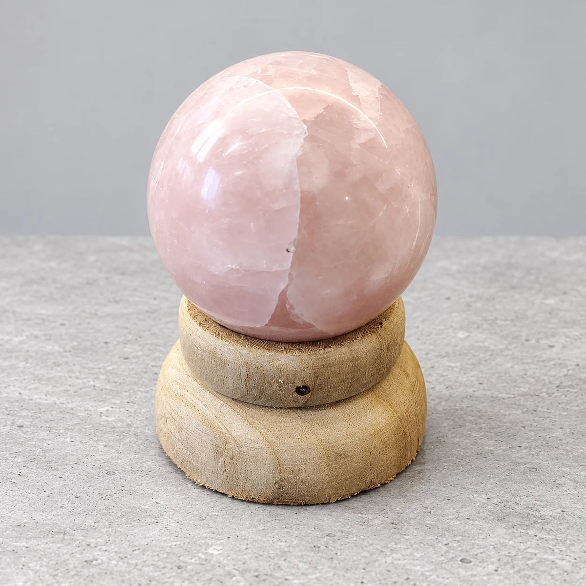 Rose Quart Big Crystal Ball