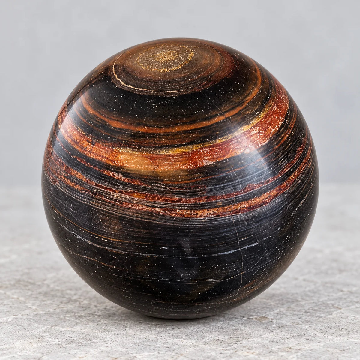 Tiger Eye Big Crystal Ball