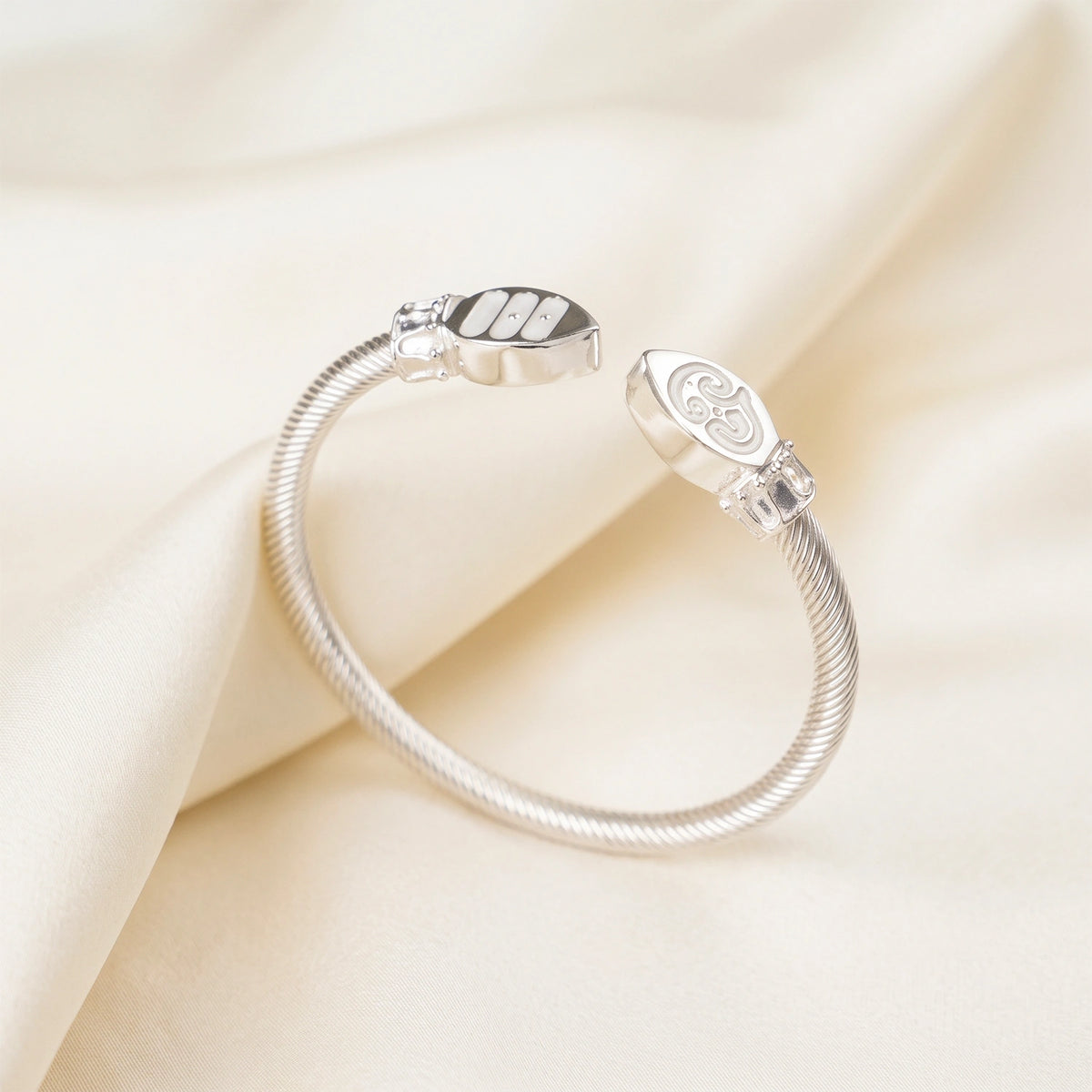 Silver Plated Vel Kada