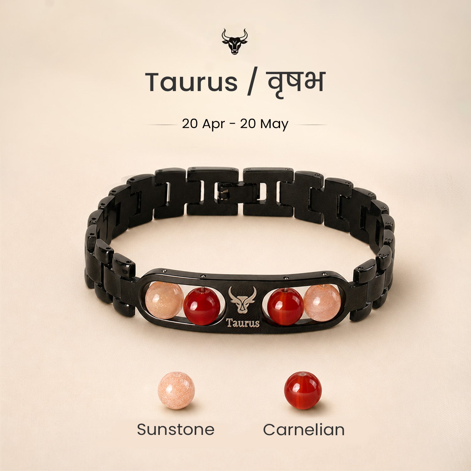 Taurus Zodiac Metal Bracelet