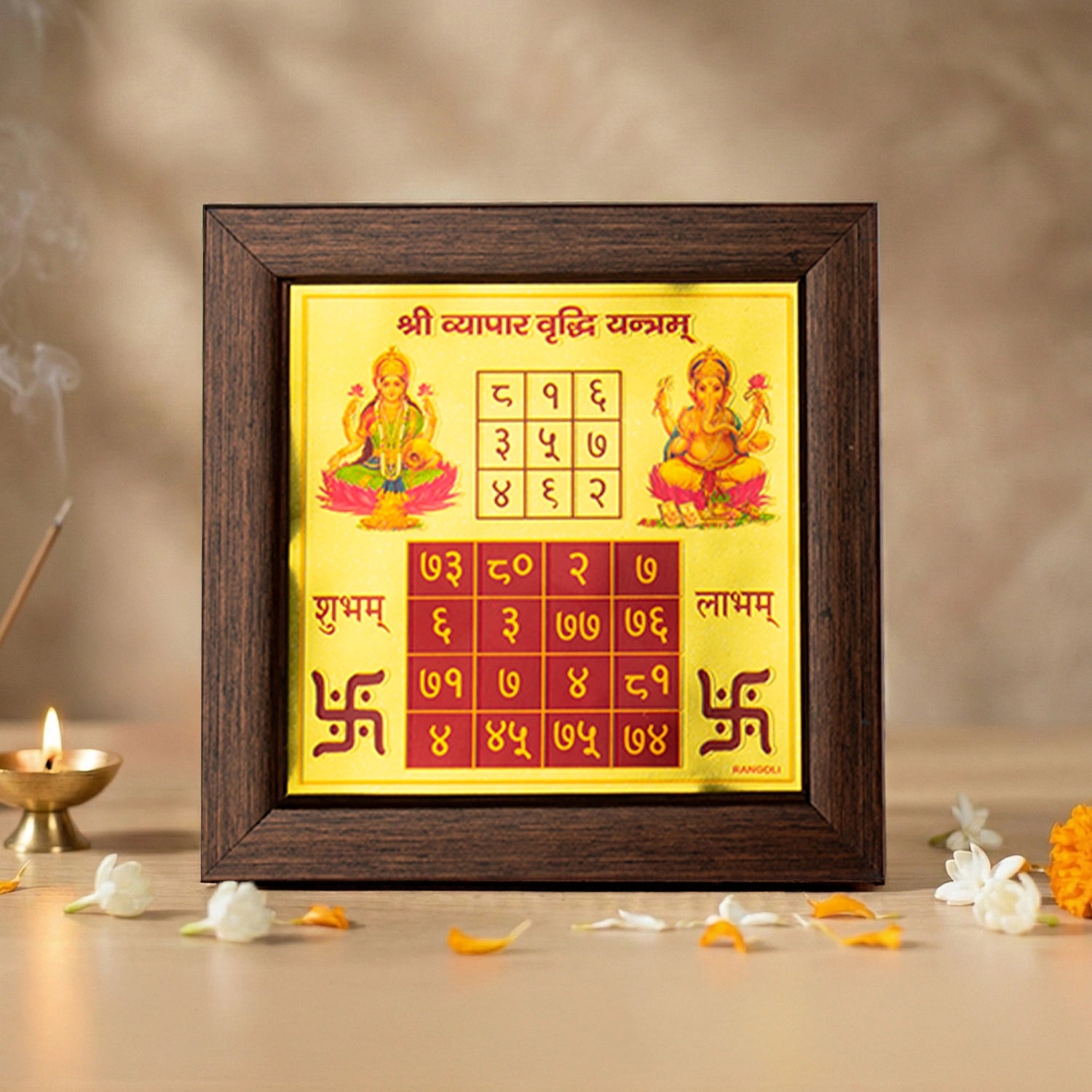Vyapar Vriddhi Yantra (6×6 inch) with Frame