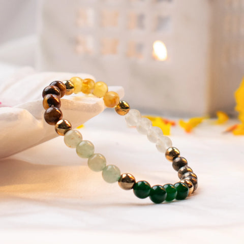 Dhan Yog Bracelet (Women - 6mm Beads)