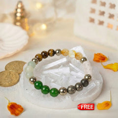 Dhan Yog Bracelet with FREE Raw Selenite Plate