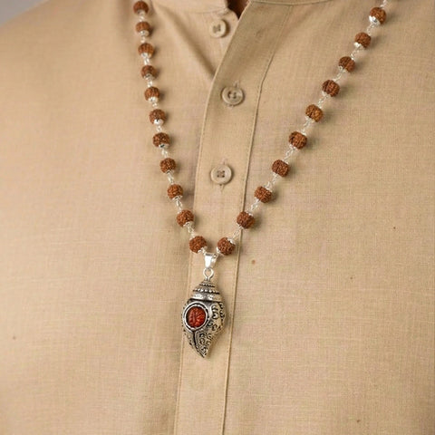 Divya Shankh Rudraksha Mala