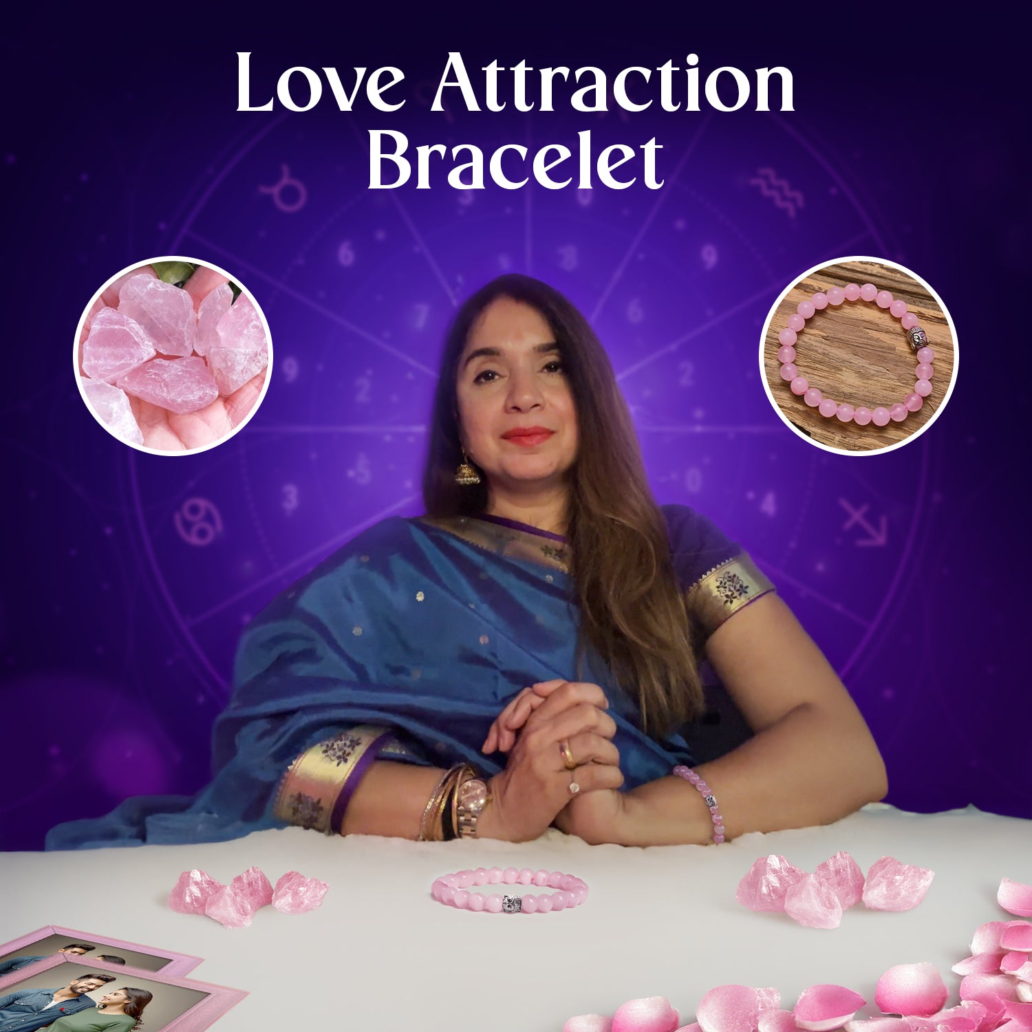 Love Attraction Bracelet (Original Rose Quartz)