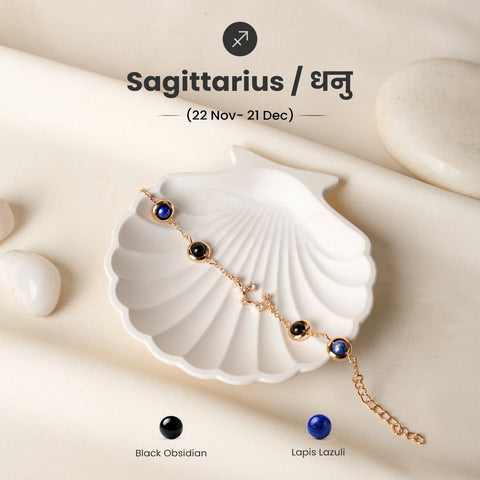Sagittarius (धनु राशि) Zodiac Metal Bracelet for Women