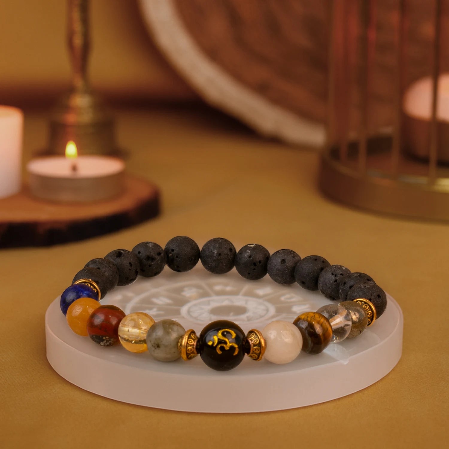 Grah Shanti Combo With Navgrah Shanti Bracelet and Selenite Plate
