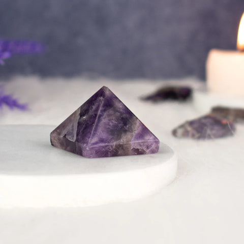 100% Pure Amethyst Pyramid