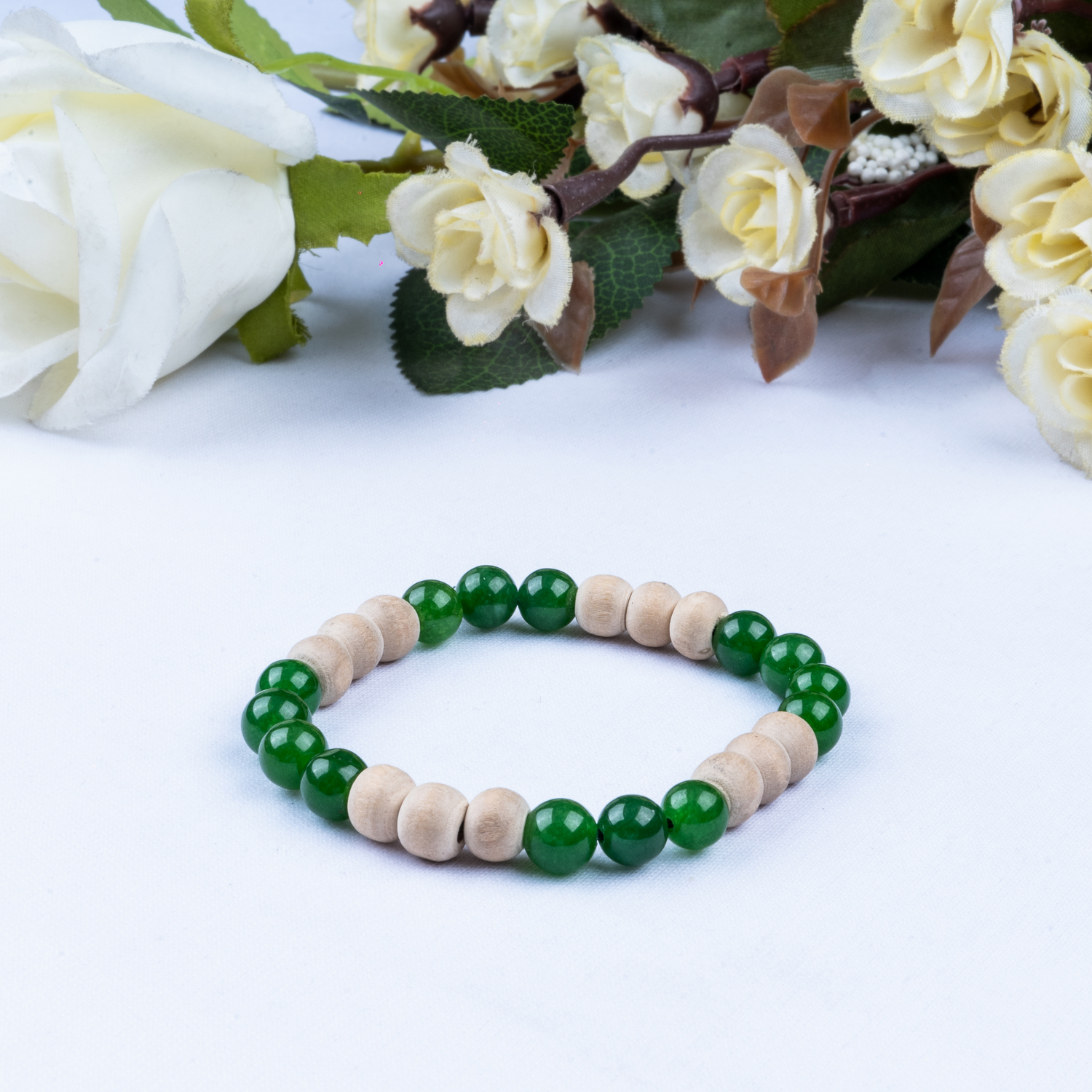 Green Aventurine With Tulsi Bracelet