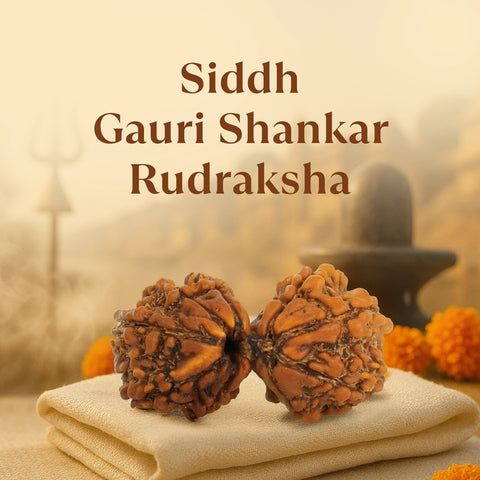 Kashi Siddh Nepal Origin Gauri Shankar Rudraksha -  18mm - 22mm