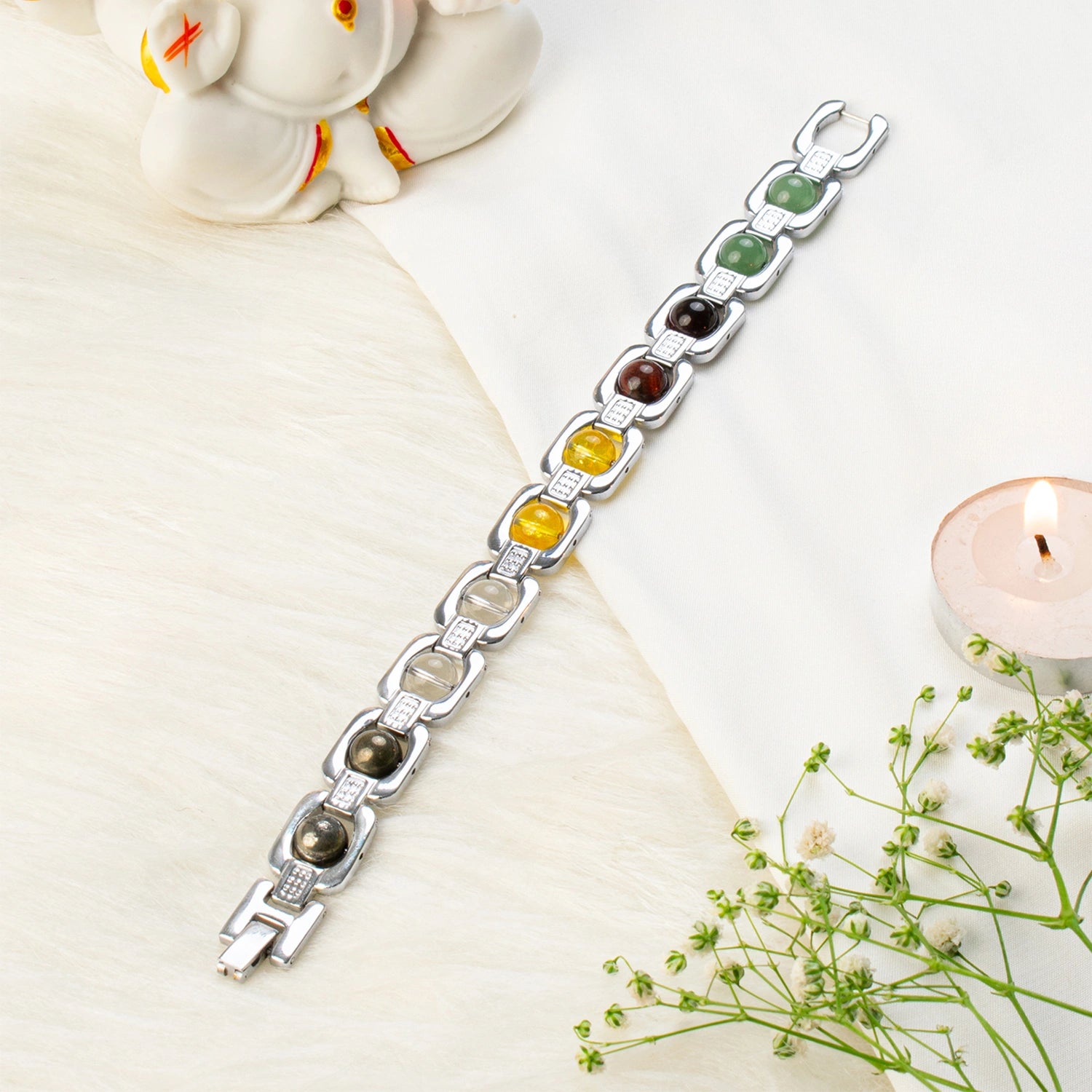 Metal Dhan Yog Bracelet - Silver