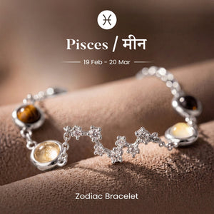 Pisces (मीन राशि) Zodiac Constellation Bracelet for Women