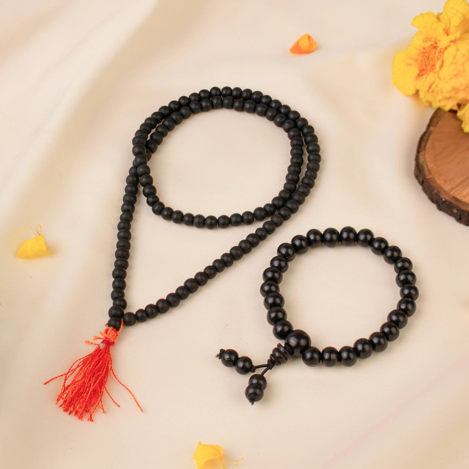 Karungali Malai 6mm for Kids (108+1 Beads) Original Ebony Wood (Govt. Certified)