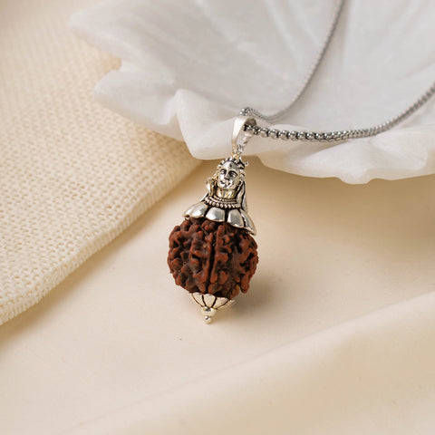 Adiyogi Shiv 7 Mukhi Rudraksha Pendant