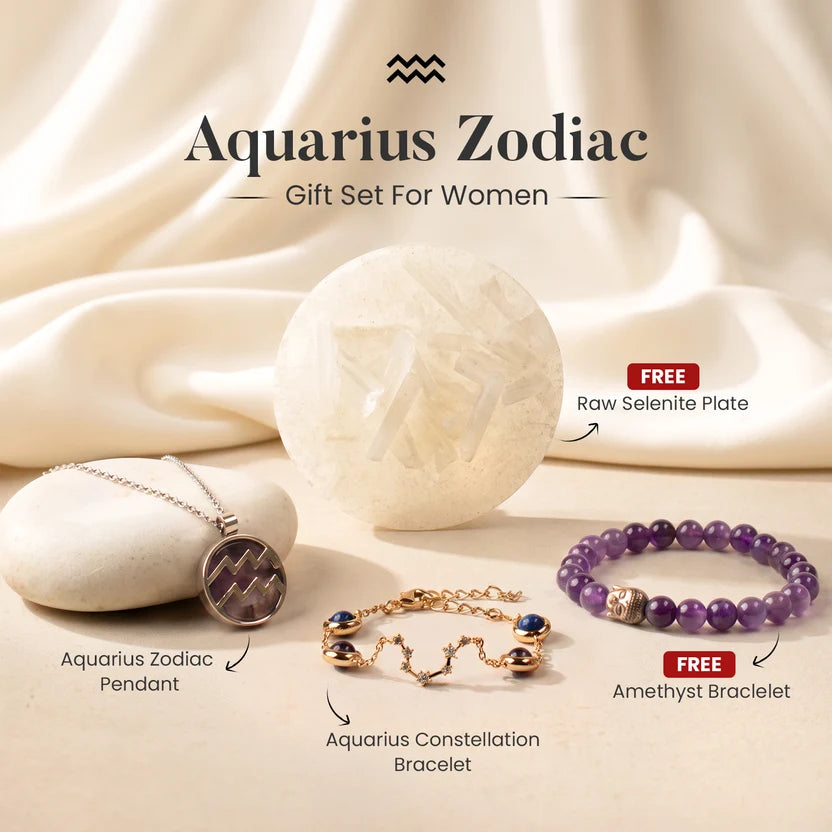 Aquarius Zodiac Gift Set For Women