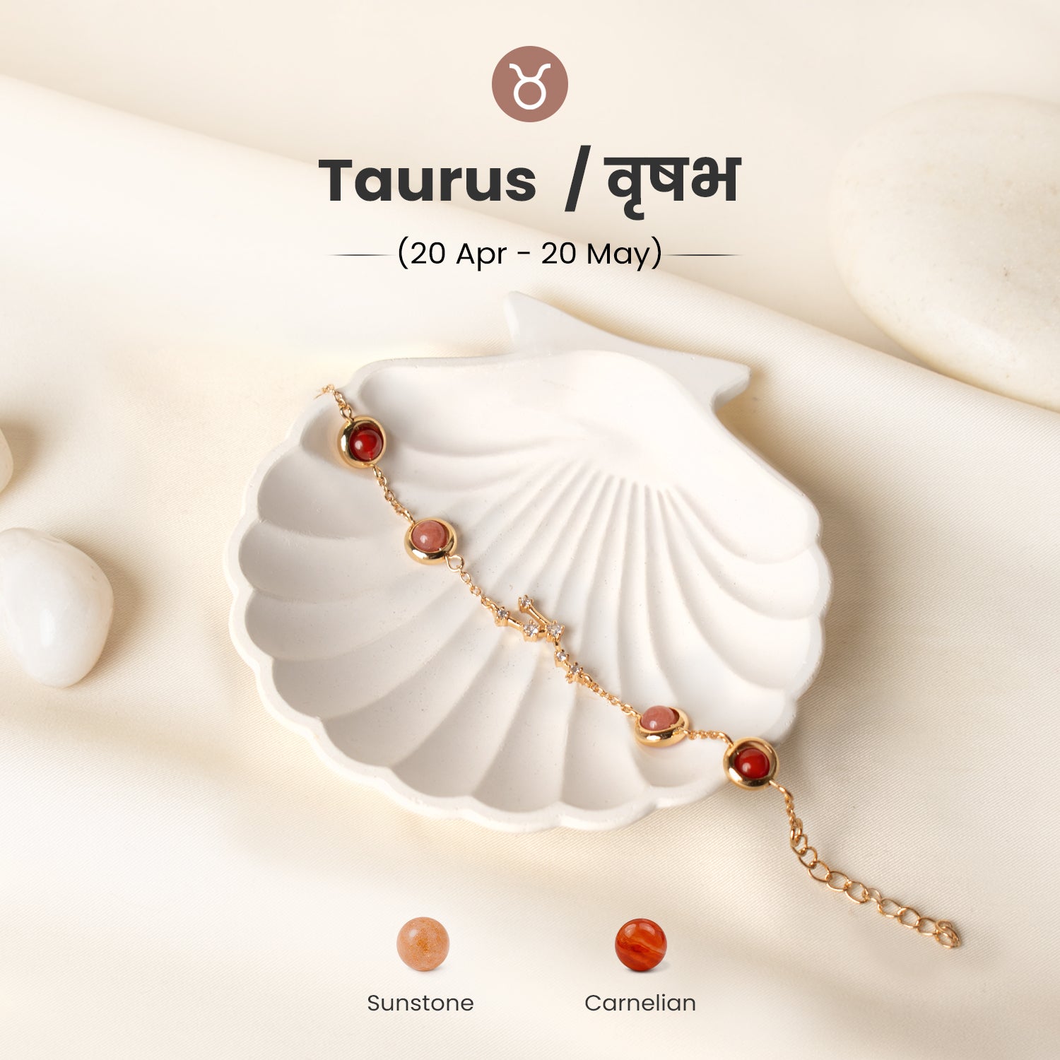 Taurus (वृषभ राशि) Zodiac Metal Bracelet for Women