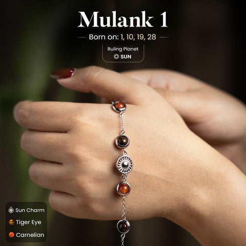 Mulank 1 Sun | Crystal Bracelet for Women