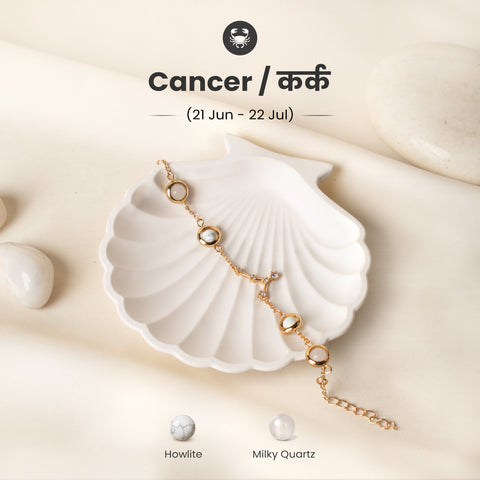 Cancer (कर्क राशि) Zodiac Metal Bracelet for Women