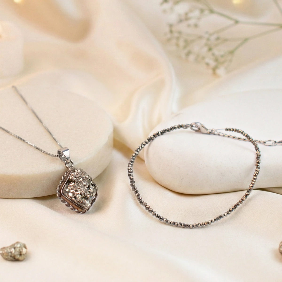 Princess Combo with Pyrite Anklet and Pendant