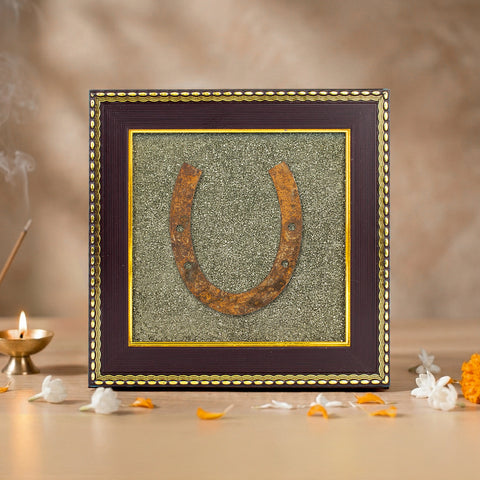 Ghode Ki Naal on Raw Pyrite Frame