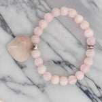 RoseQuartzHeartBracelet