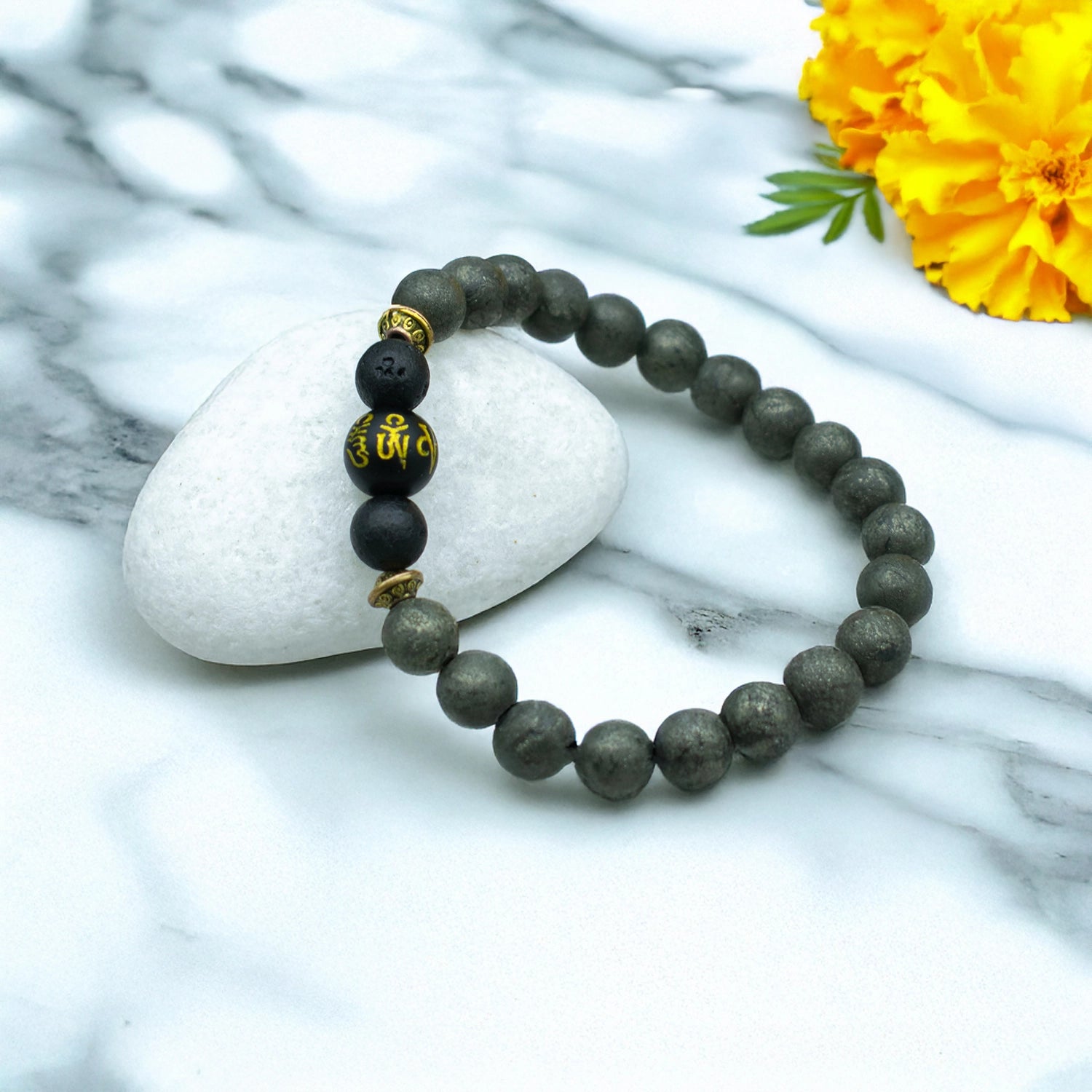 pyrite bracelet for men