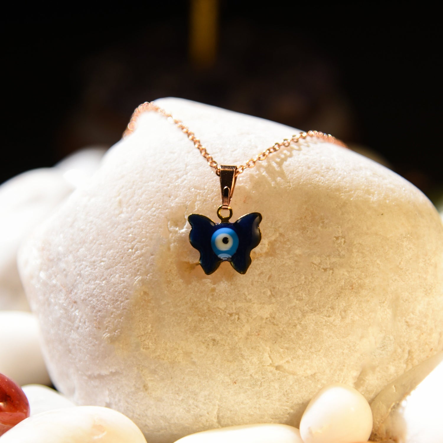 Evil Eye Butterfly Pendant