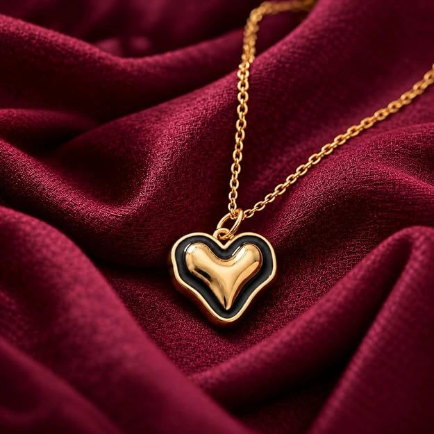 Morva Anti Tarnish Heartthrob Stainless Steel Necklace