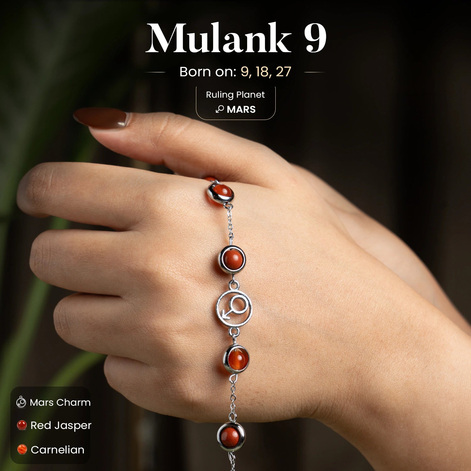 Mulank 9 Mangal | Crystal Bracelet for Women