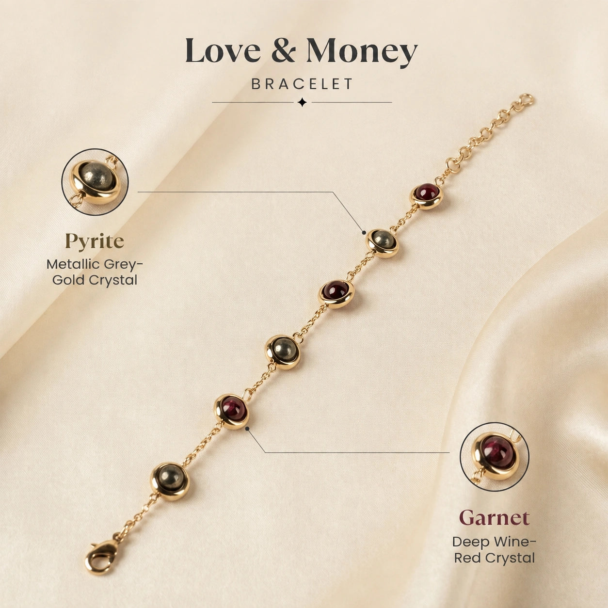 Love & Money Metal Bracelet for Women