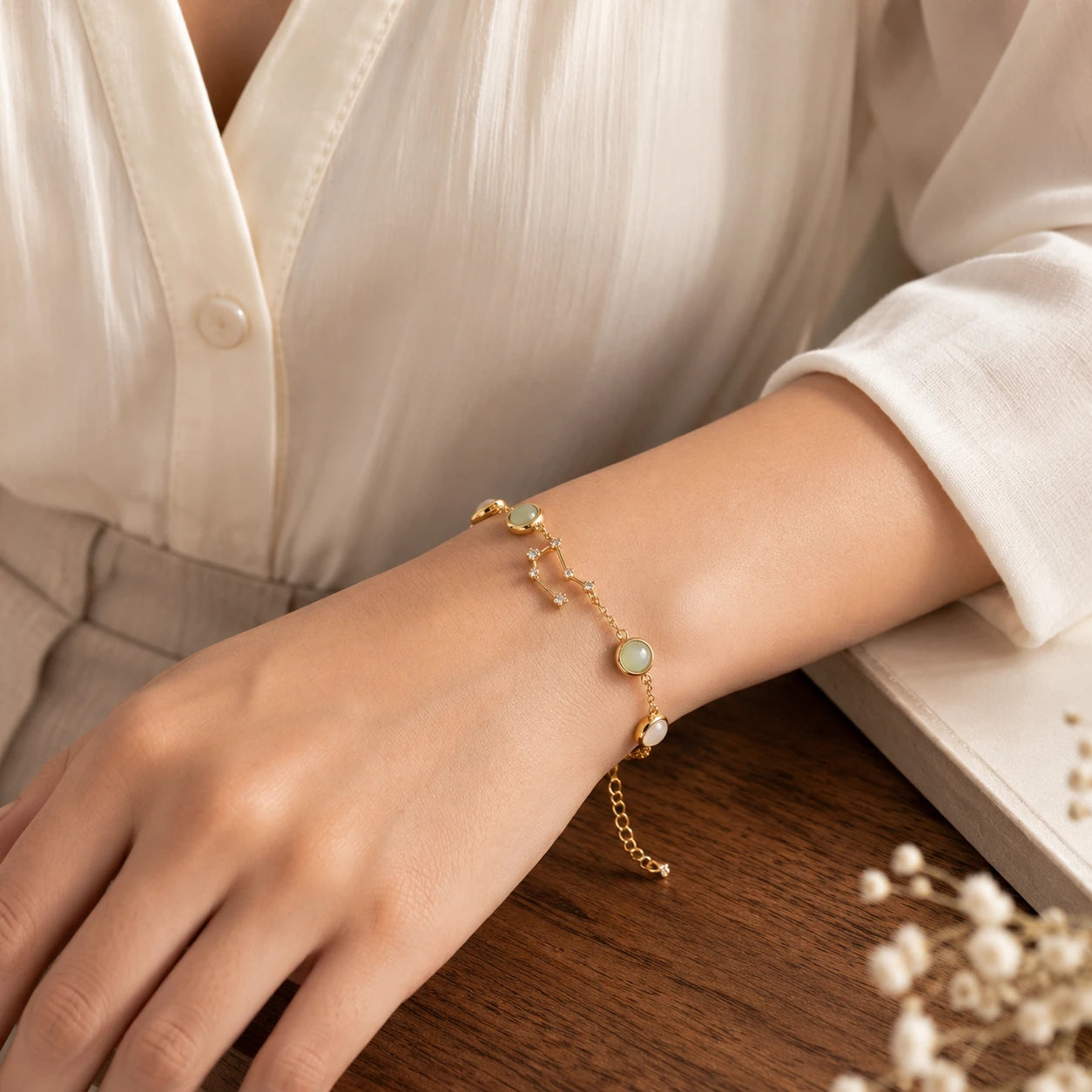Gemini (मिथुन राशि) Zodiac Constellation Bracelet for Women