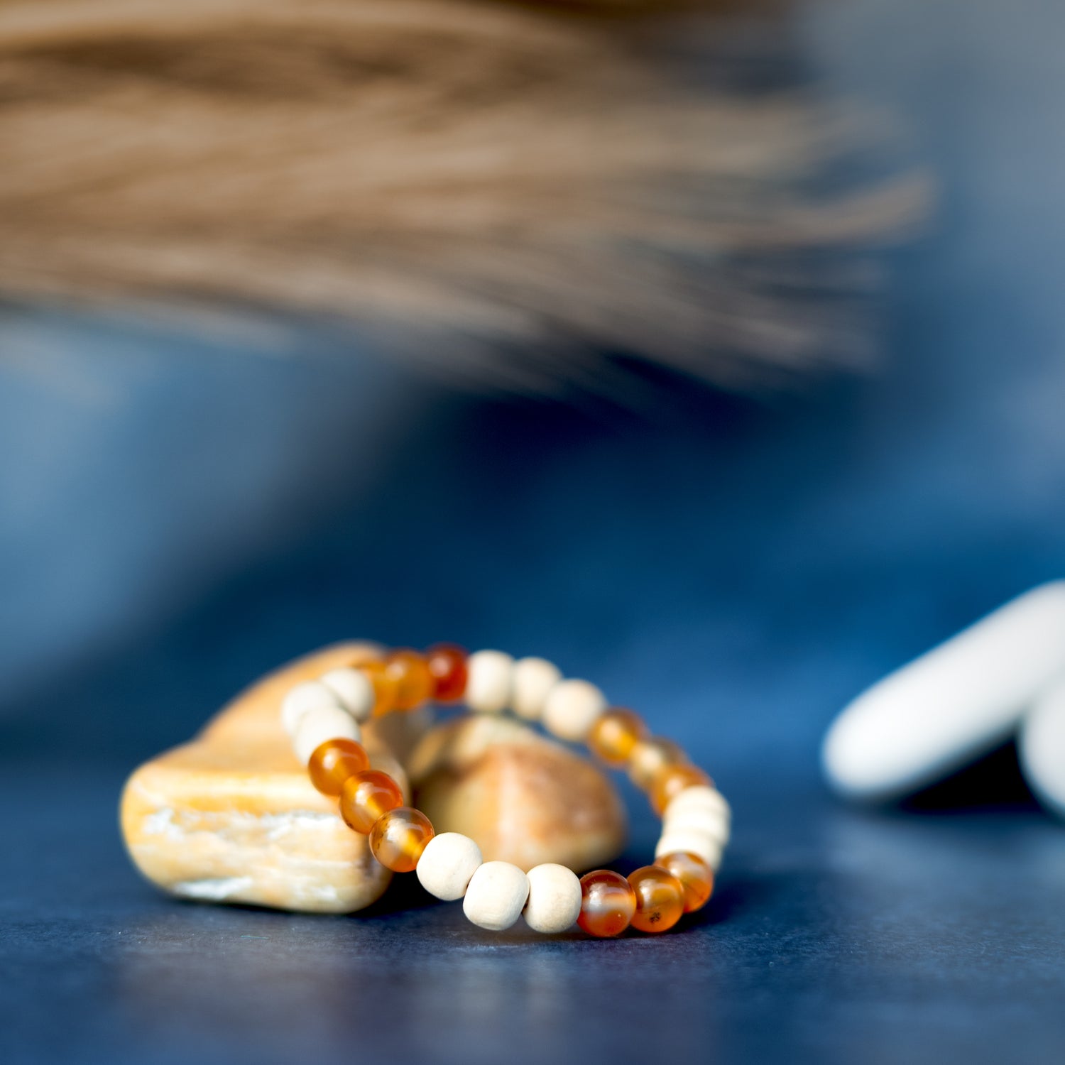 Carnelian Tulsi Bracelet