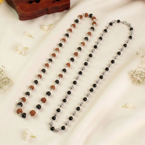 Divya Raksha Mala with Om bead Karungali Mala